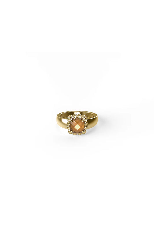 BABY CLAW RING CITRINE