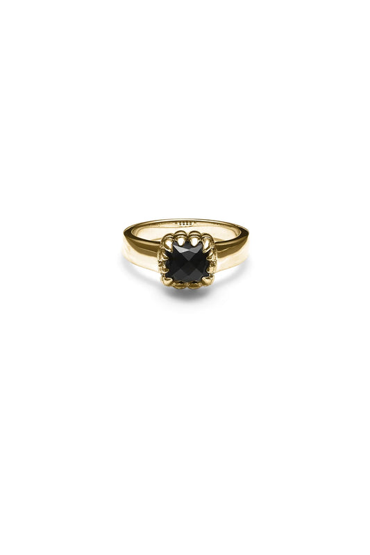 BABY CLAW RING ONYX