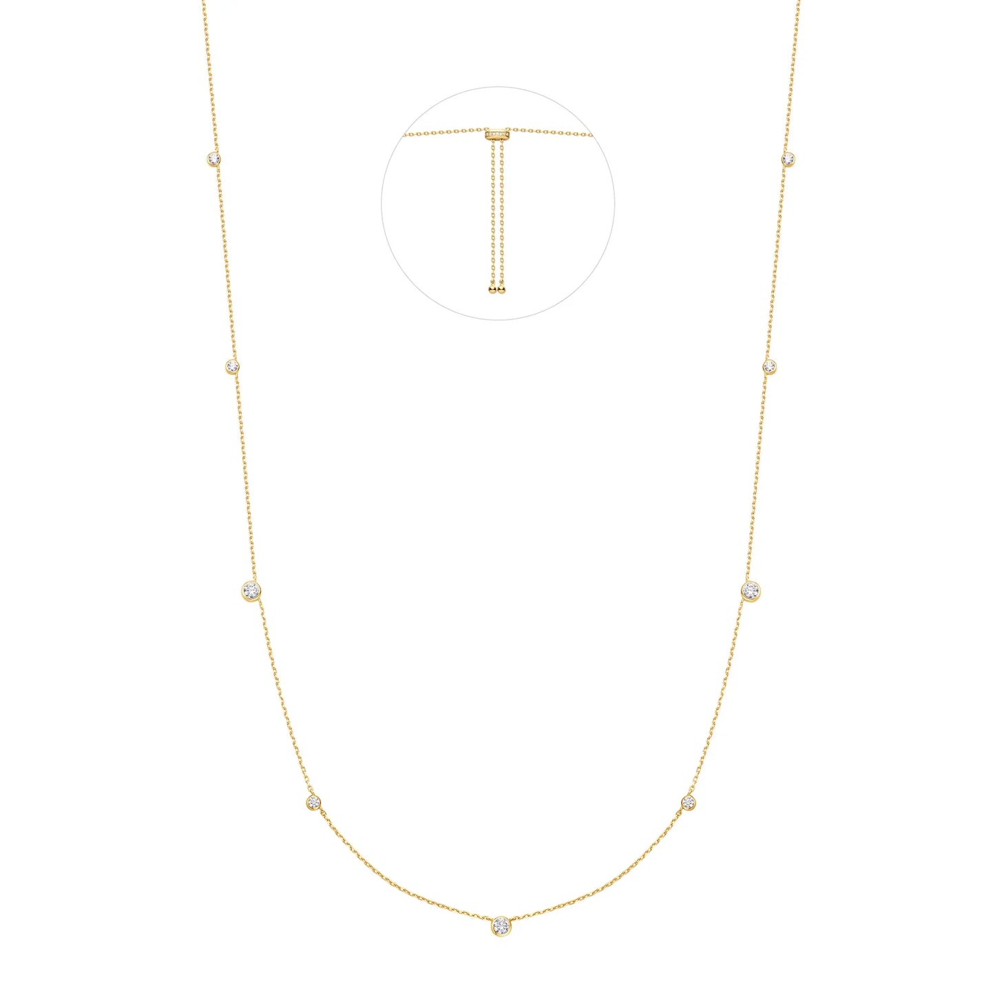 DAINTY BEZEL NECKLACE