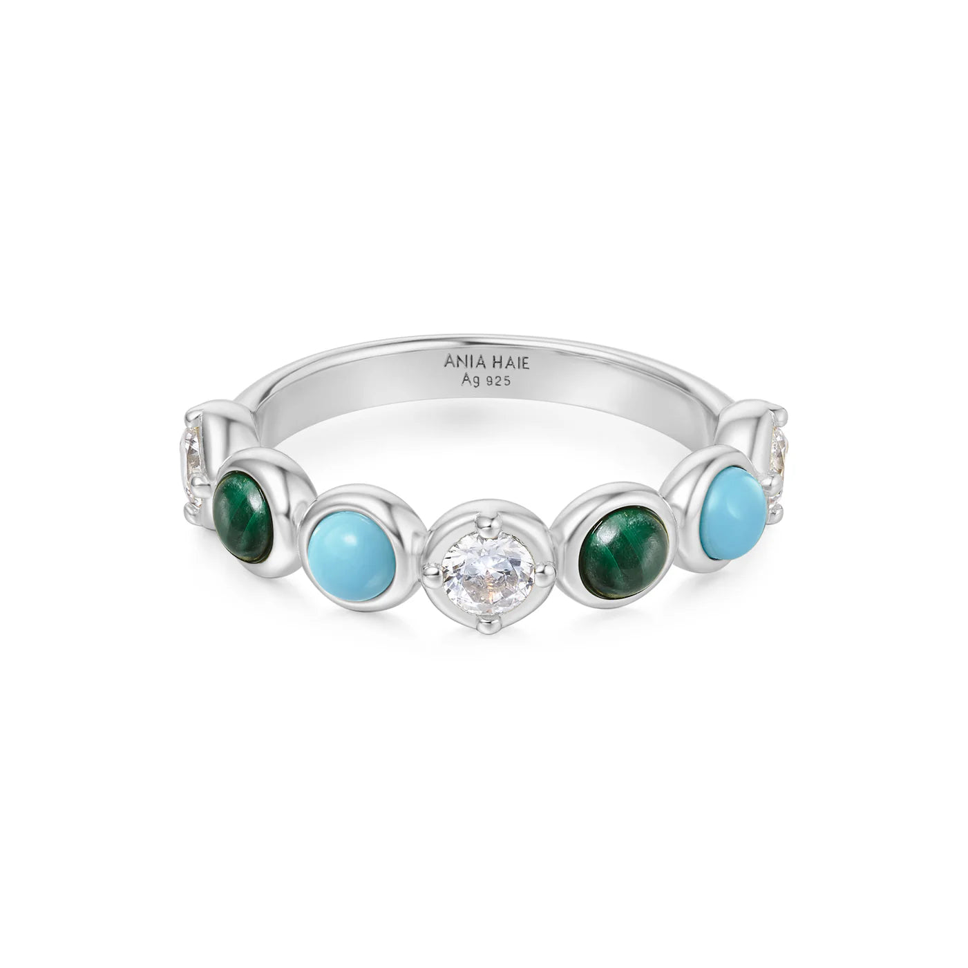VOYAGER BEZEL MALACHITE RING