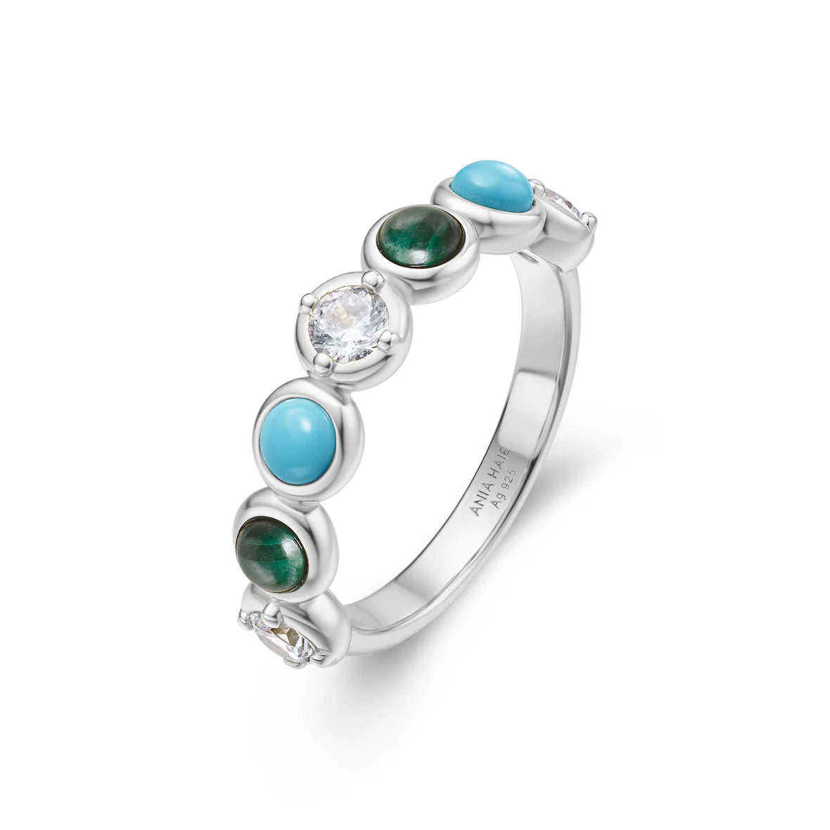 VOYAGER BEZEL MALACHITE RING