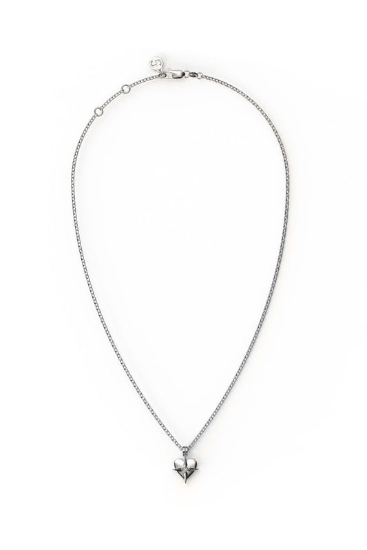 BIRTHSTONE HEART NECKLACE APRIL