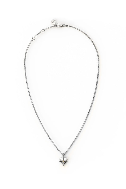 BIRTHSTONE HEART NECKLACE NOVEMBER