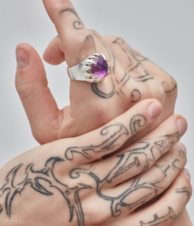 CLAW RING MYSTIC QUARTZ