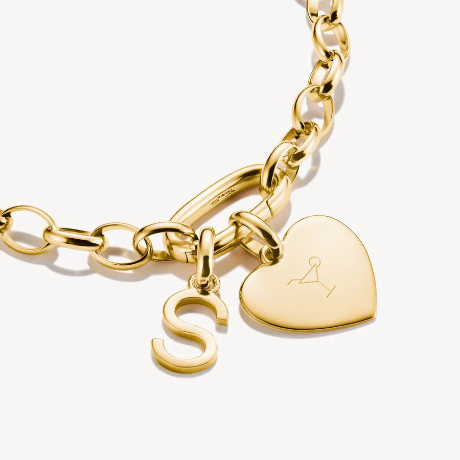 CONNECT LETTER 'S' CHARM