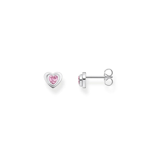 COSMIC HEART PINK STUDS