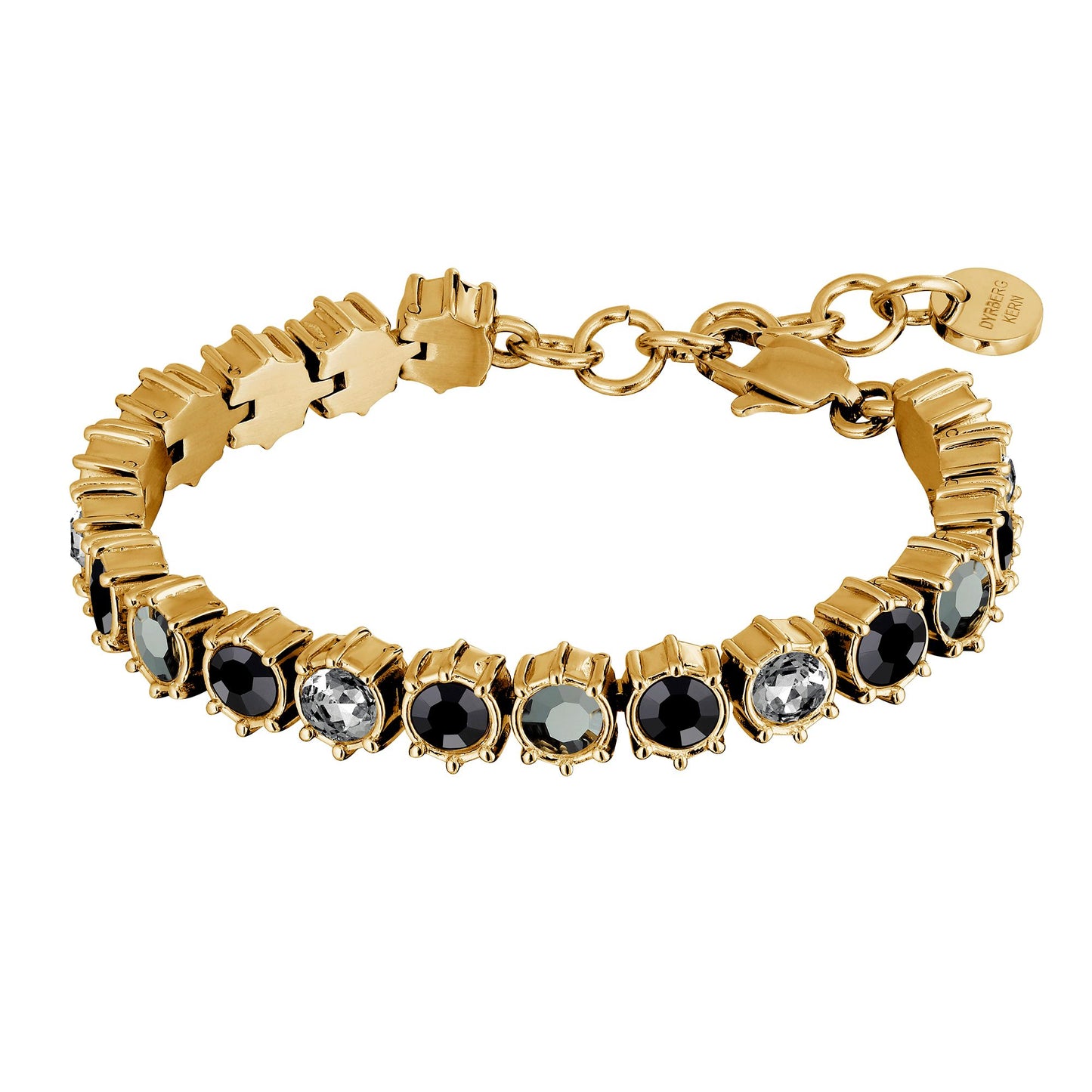 COURAGE SHINY GOLD BLACK GREY BRACELET