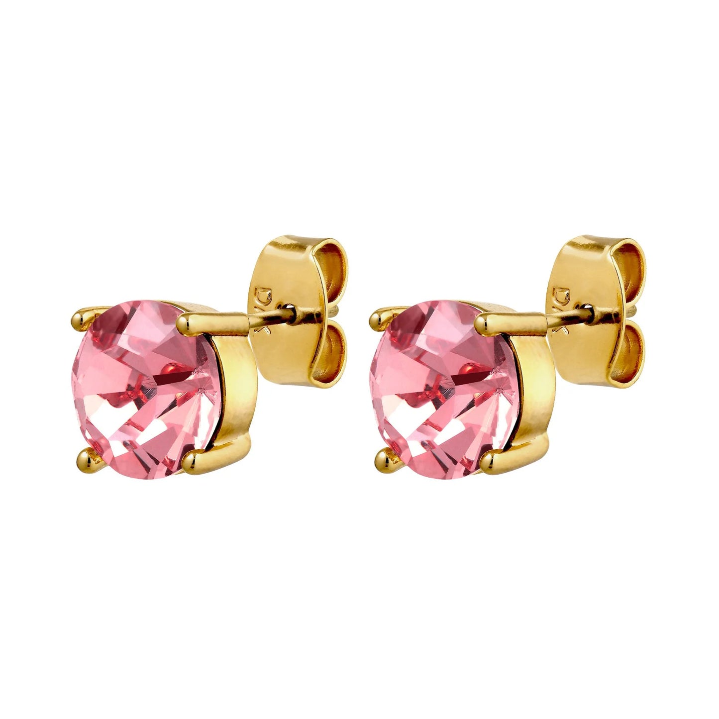 DAZE SHINEY GOLD LIGHT ROSE EARRINGS