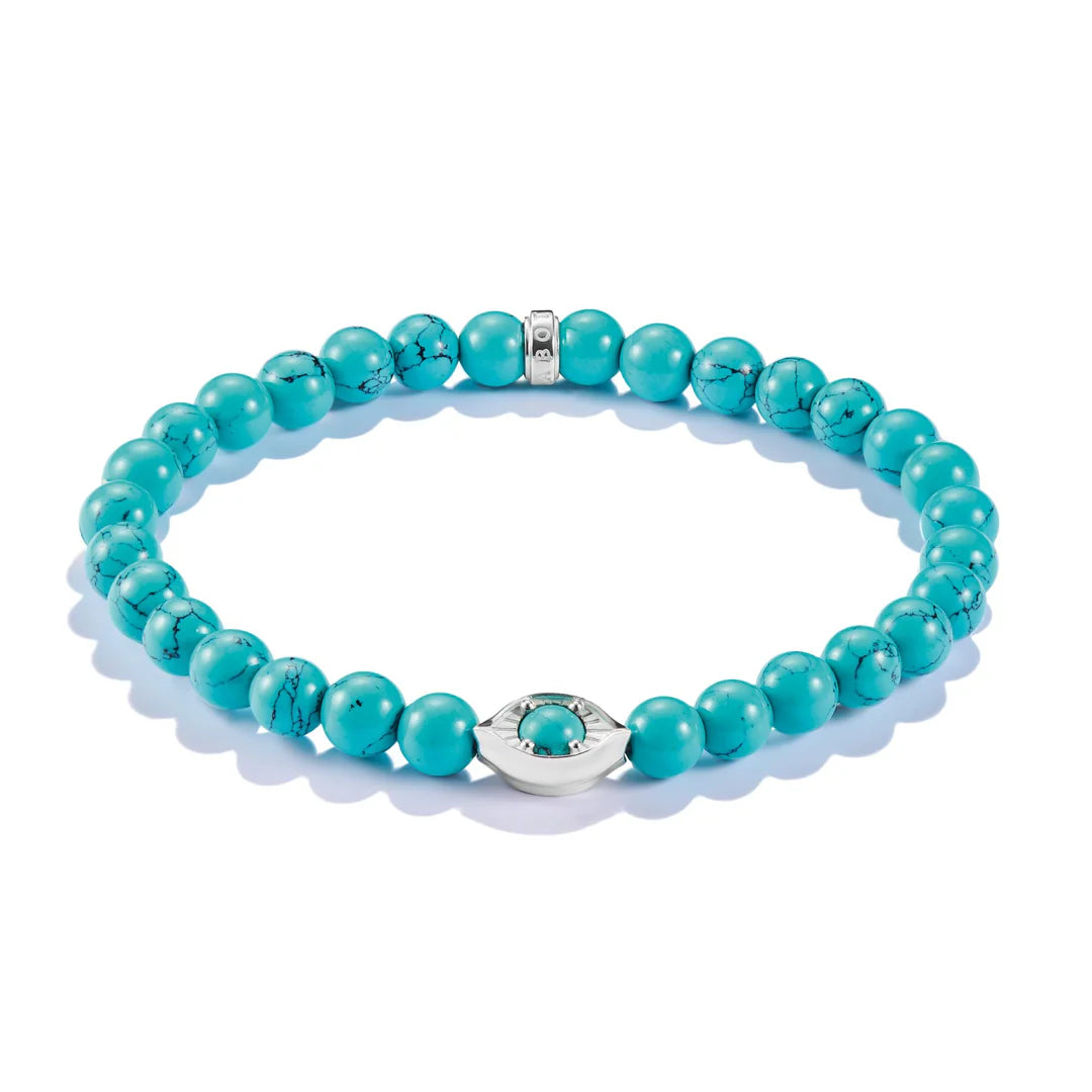 ELYNDRA TURQUOISE EYE BEAD BRACELET