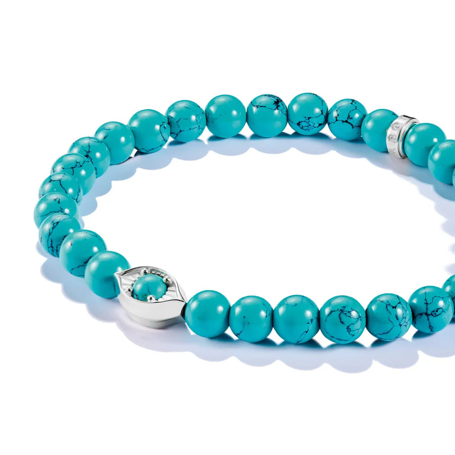 ELYNDRA TURQUOISE EYE BEAD BRACELET