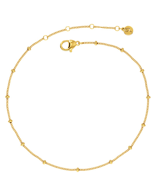 BEADED CHAIN ANKLET