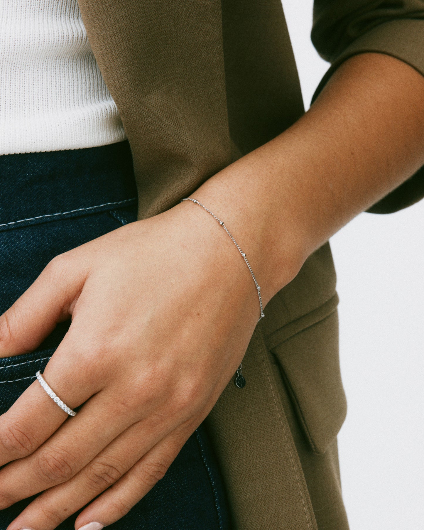 BEADED CHAIN BRACELET