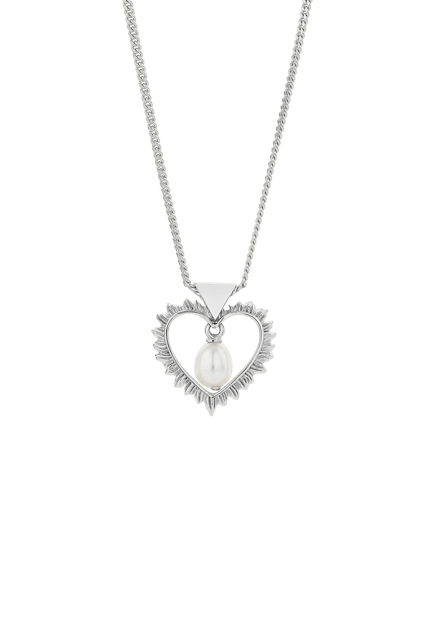 FLAMING HEART NECKLACE WITH FWP