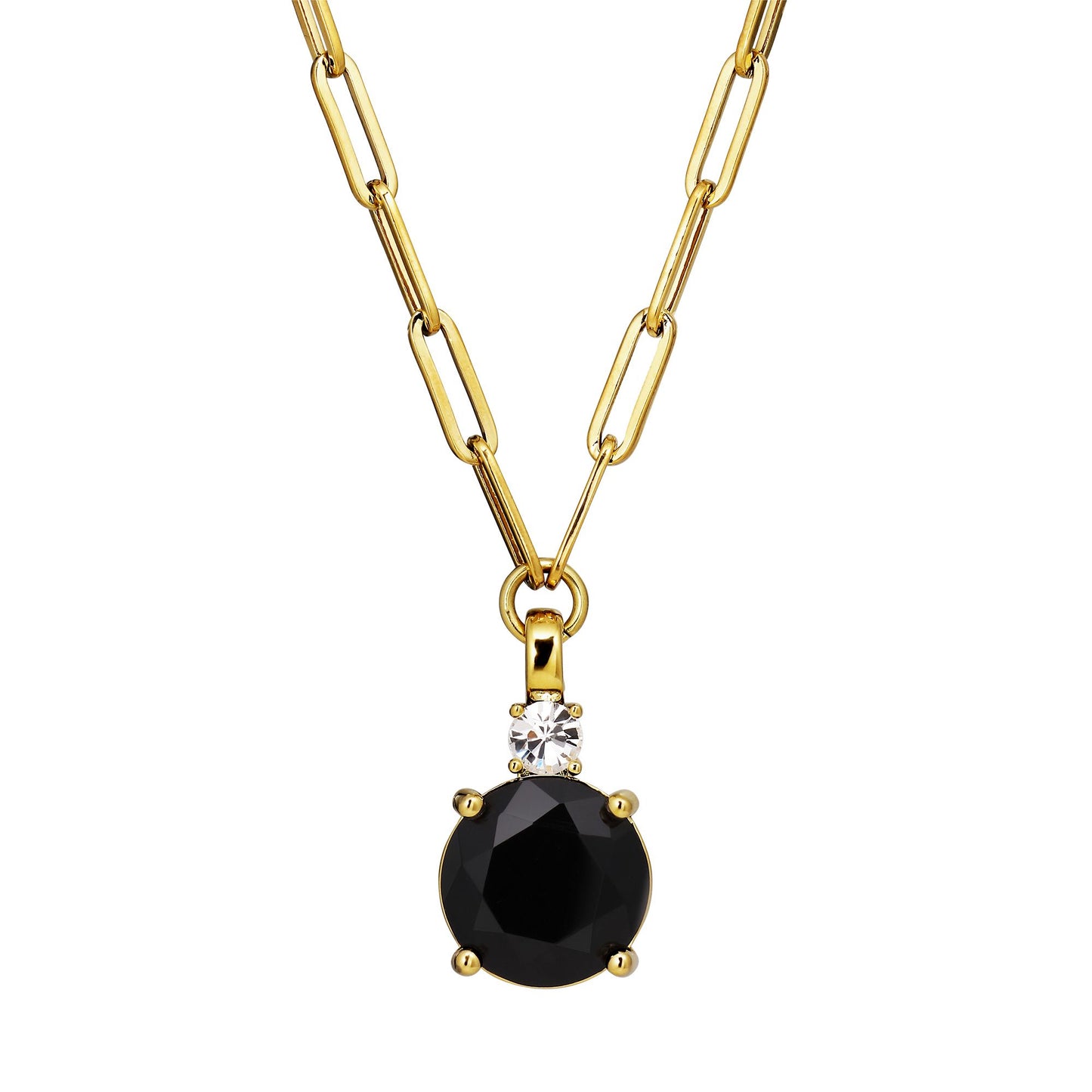 GLORY SHINY GOLD BLACK NECKLACE