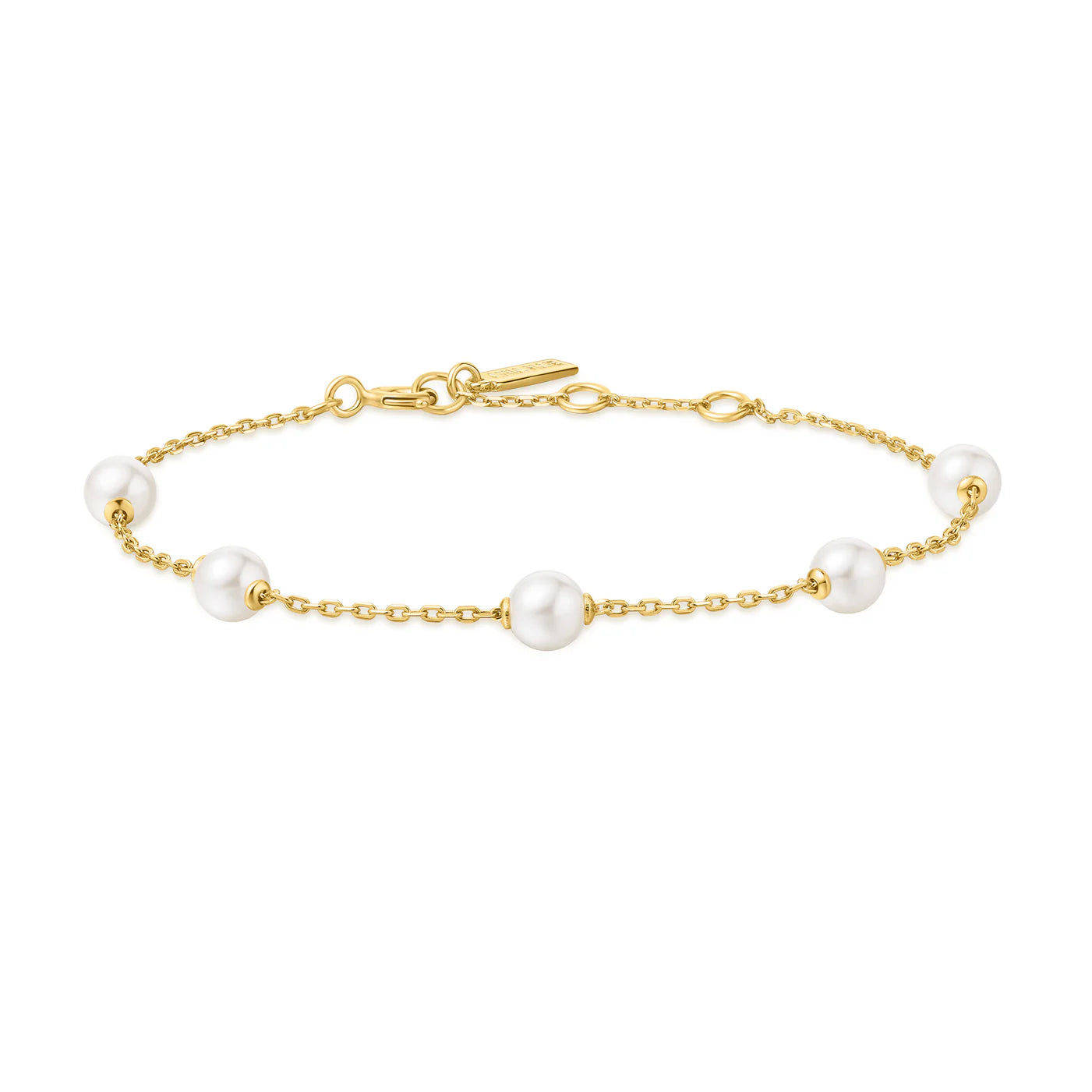 DAINTY PEARL STATION BRACELET