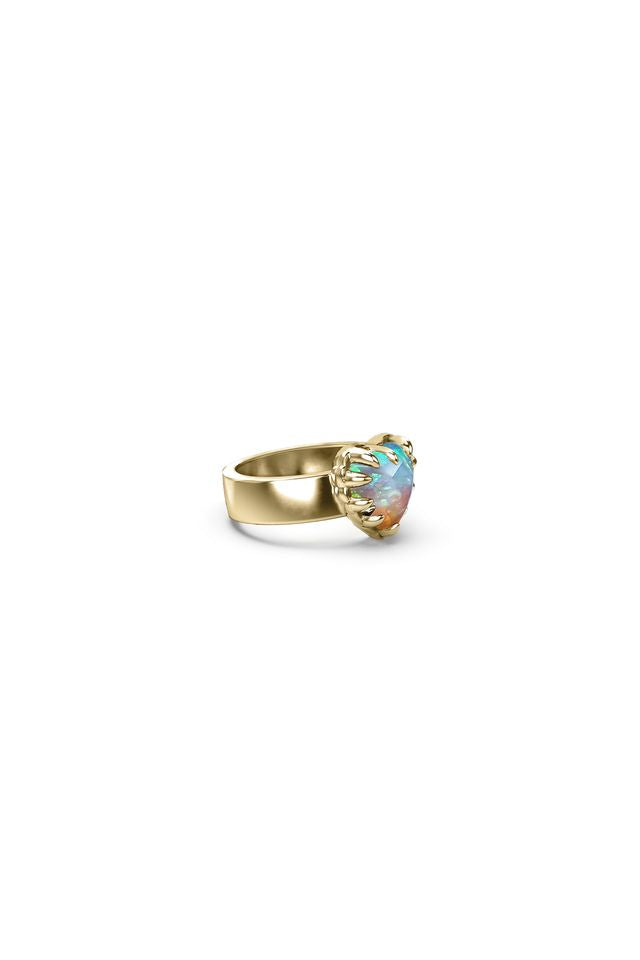 LOVE CLAW RING OPAL