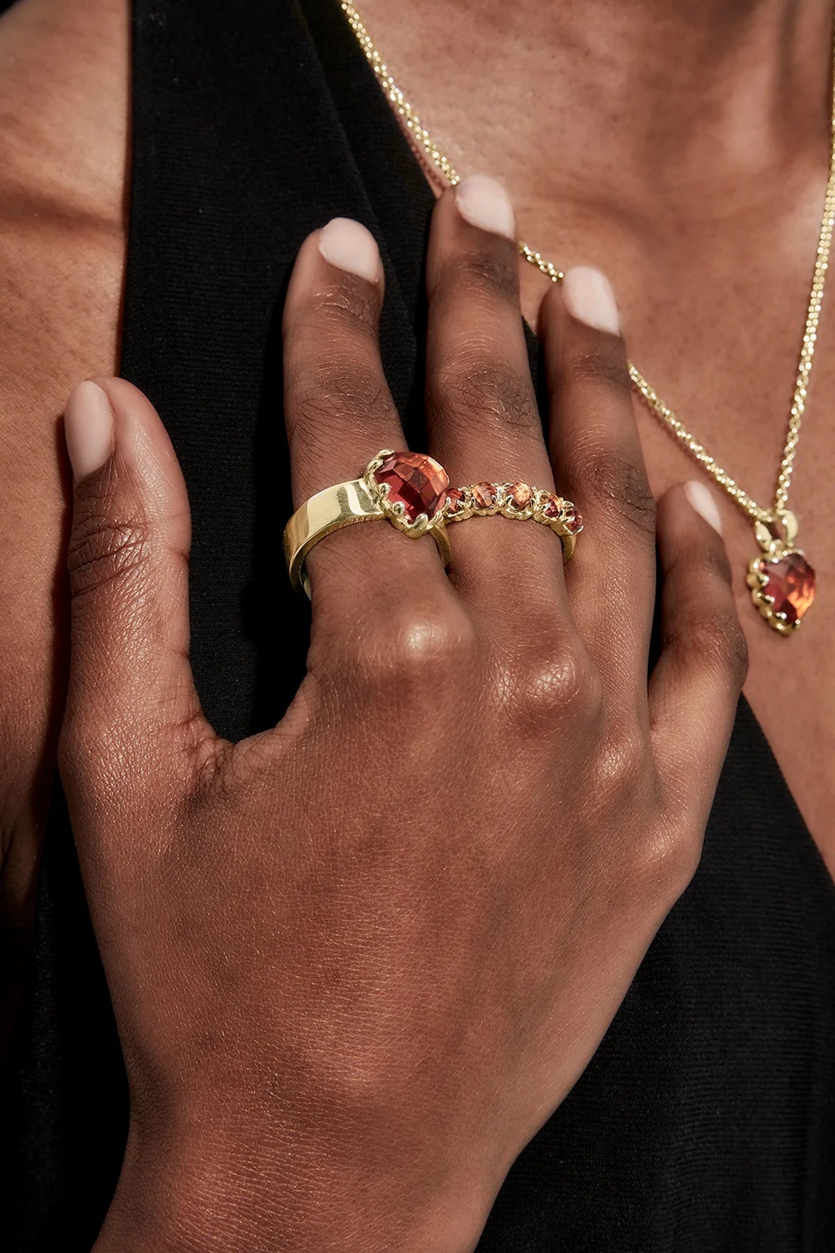 HALO CLUSTER RING CITRINE
