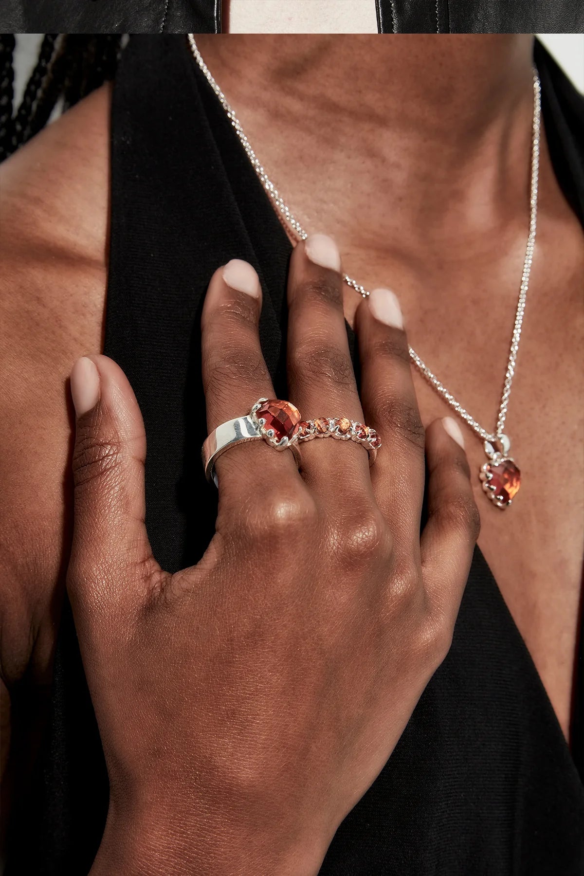 HALO CLUSTER RING CITRINE