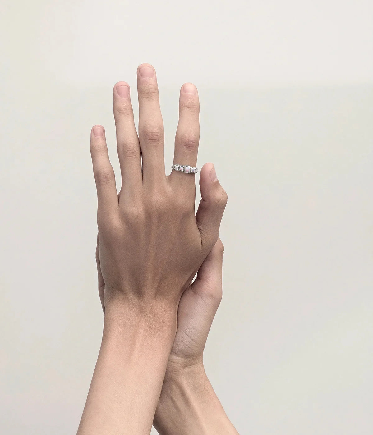 HALO CLUSTER RING PINK BELLO OPAL