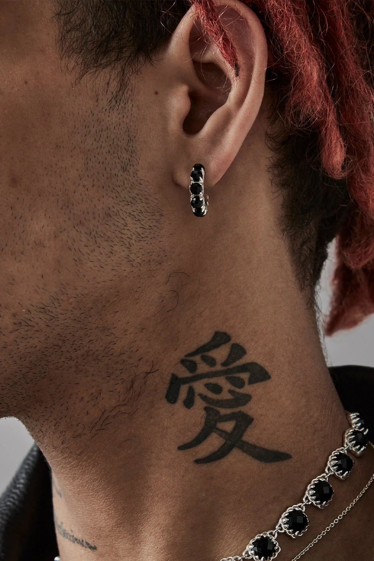 HALO CLUSTER EARRINGS ONYX