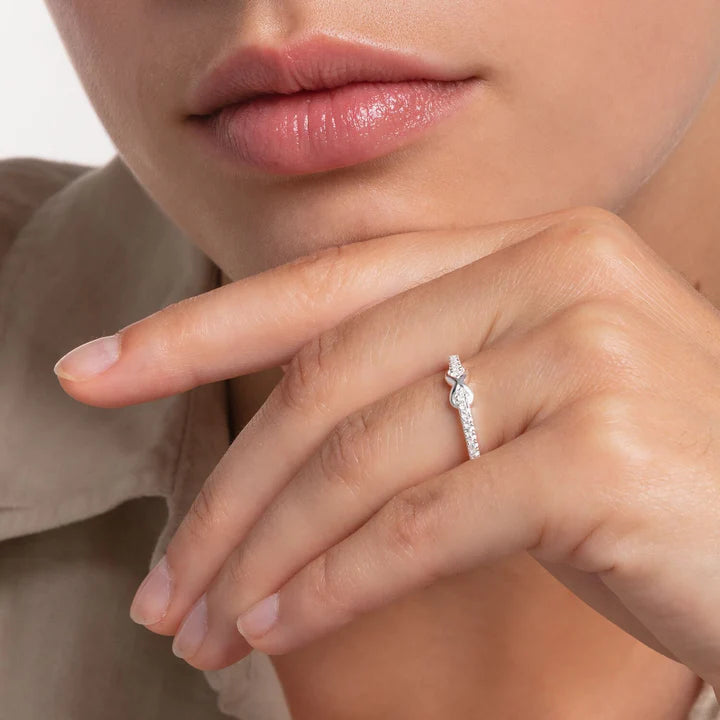 CHARMING COLLECTION INFINITY CZ RING