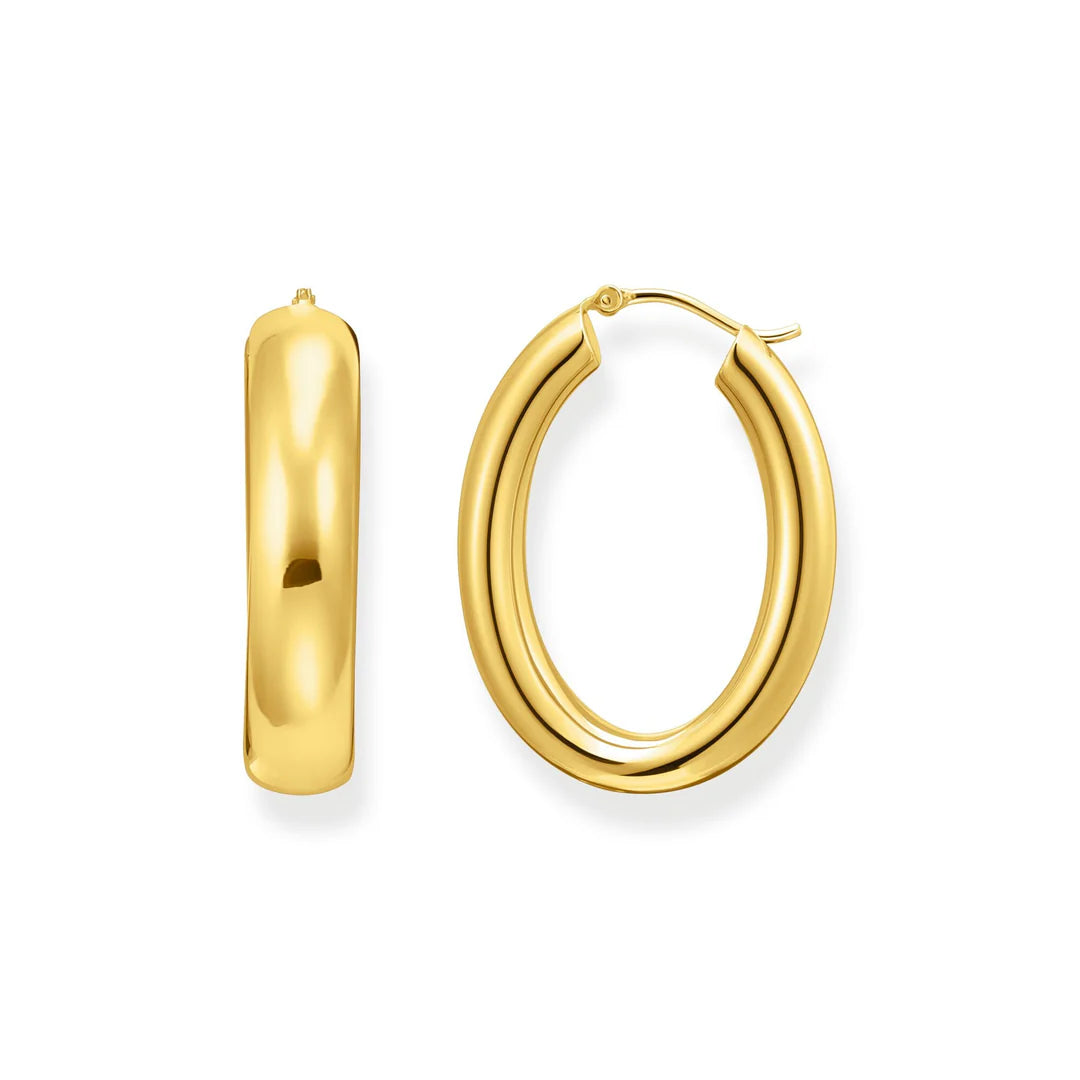 LARGE CHUNKY HOOP EARRINGS