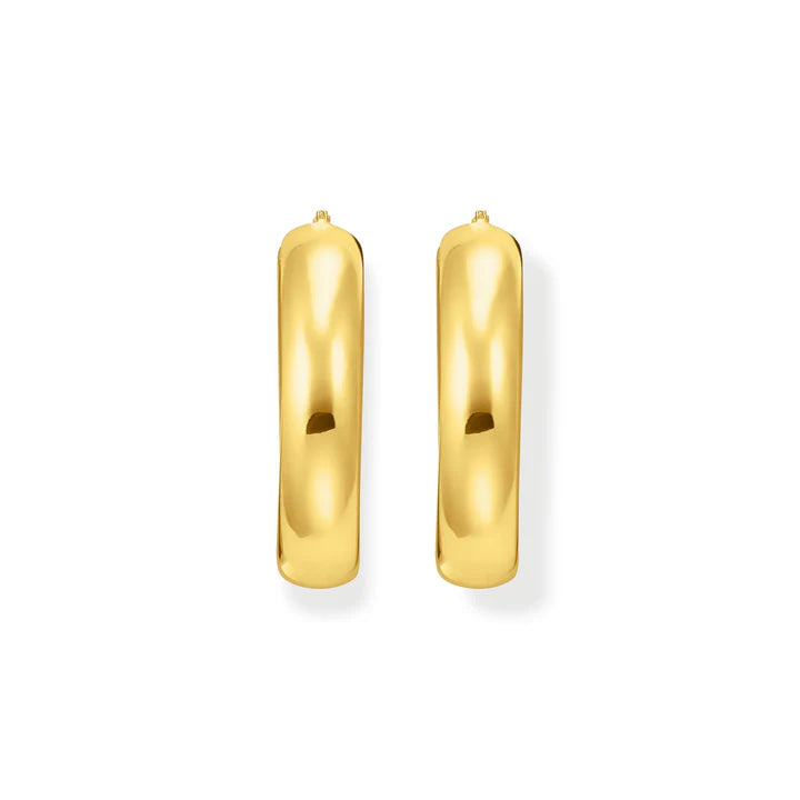 LARGE CHUNKY HOOP EARRINGS