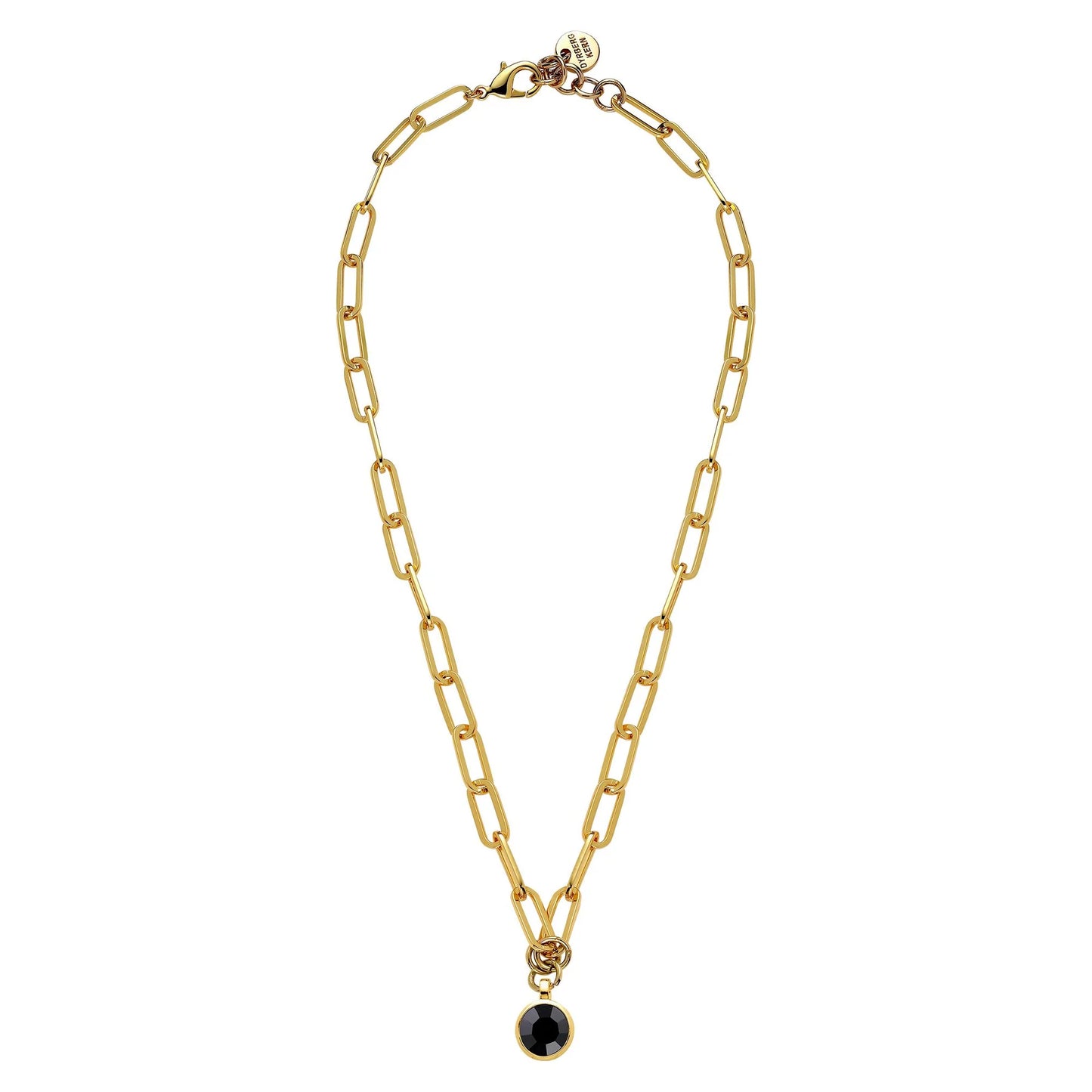 LISANNA GOLD BLACK NECKLACE