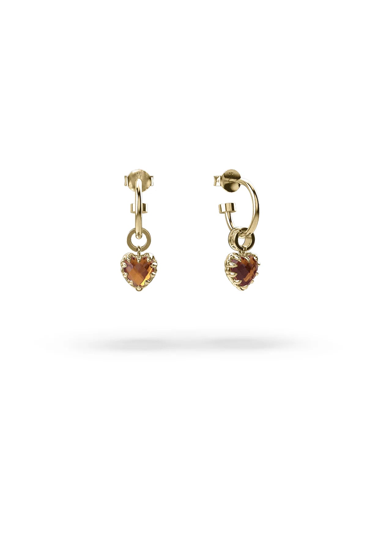 LOVE ANCHOR EARRING CITRINE