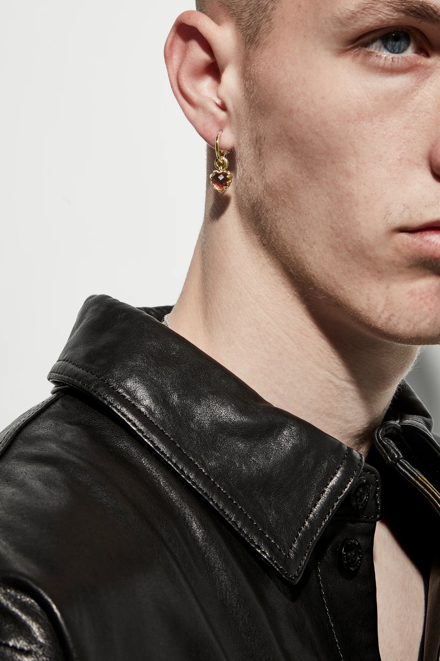 LOVE ANCHOR EARRING CITRINE
