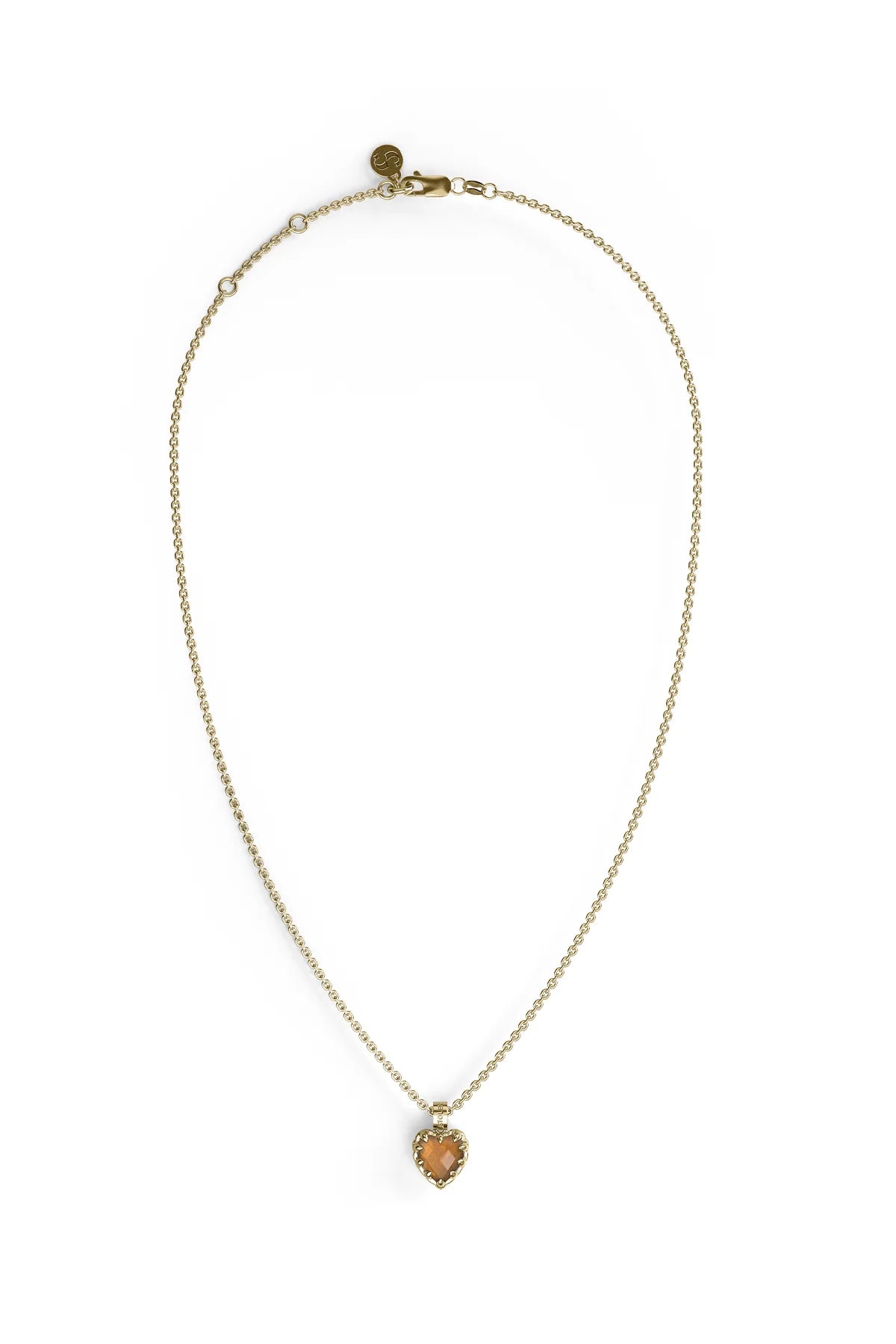 LOVE CLAW NECKLACE CITRINE