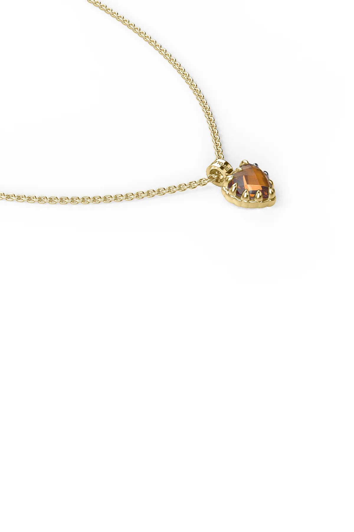 LOVE CLAW NECKLACE CITRINE