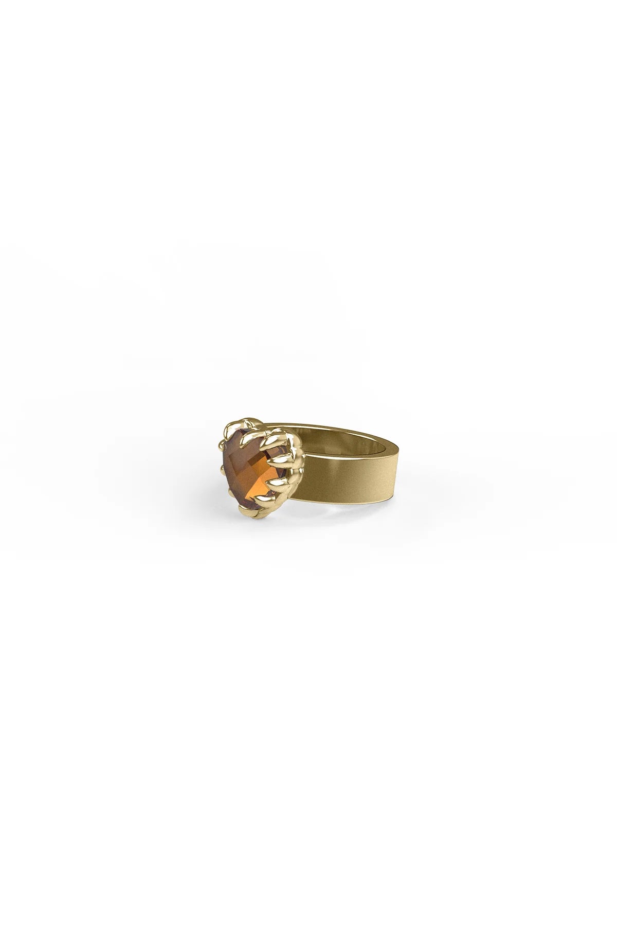 LOVE CLAW RING CITRINE