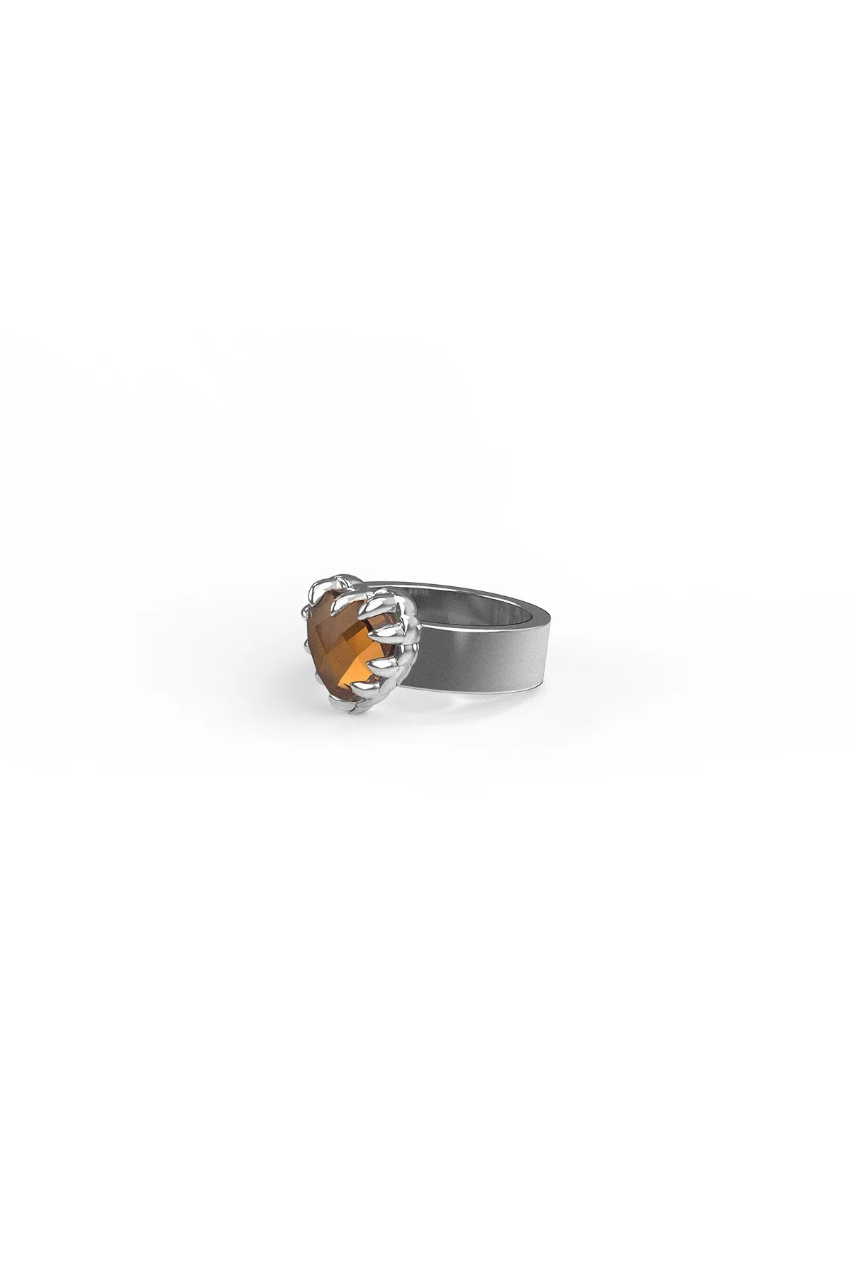 LOVE CLAW RING CITRINE