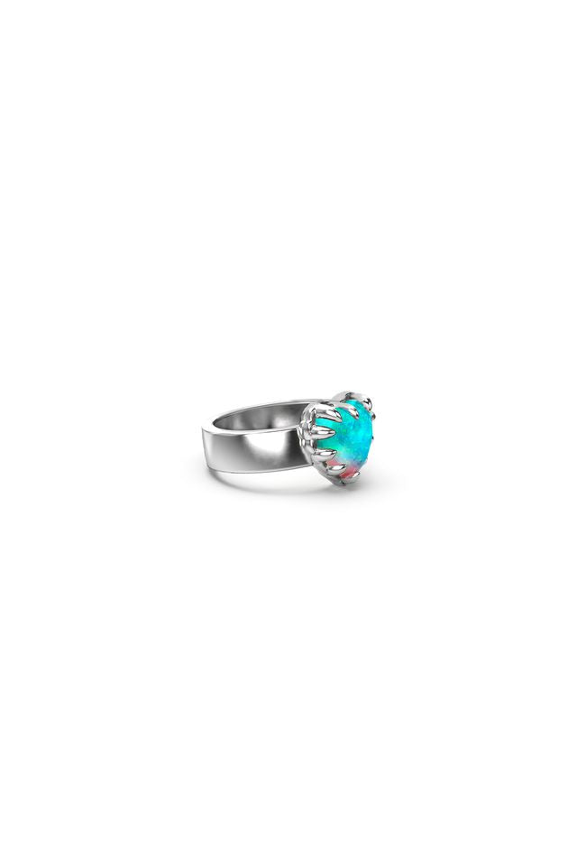 LOVE CLAW RING OPAL