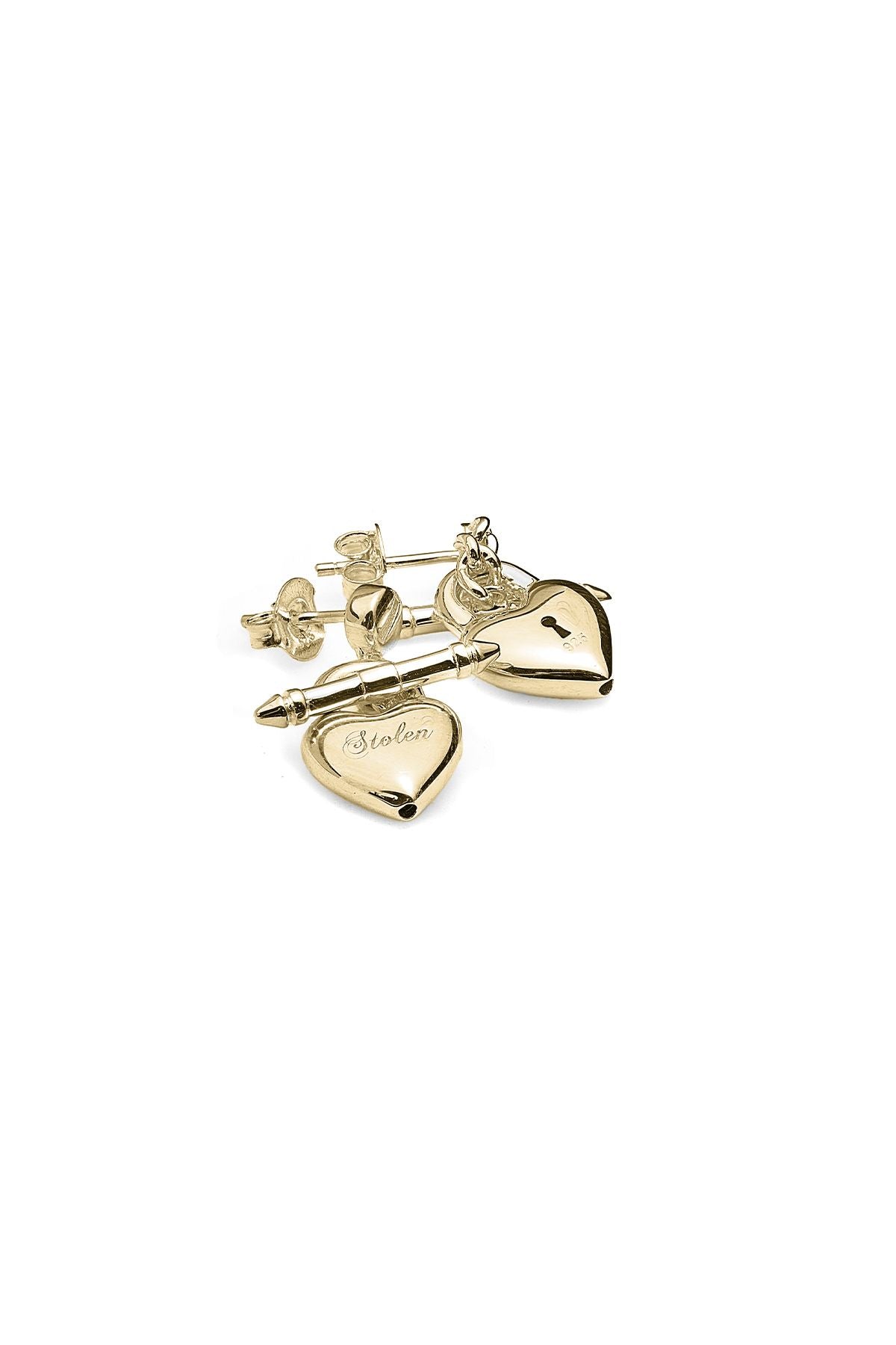 LOVE LOCKET FOB EARRINGS