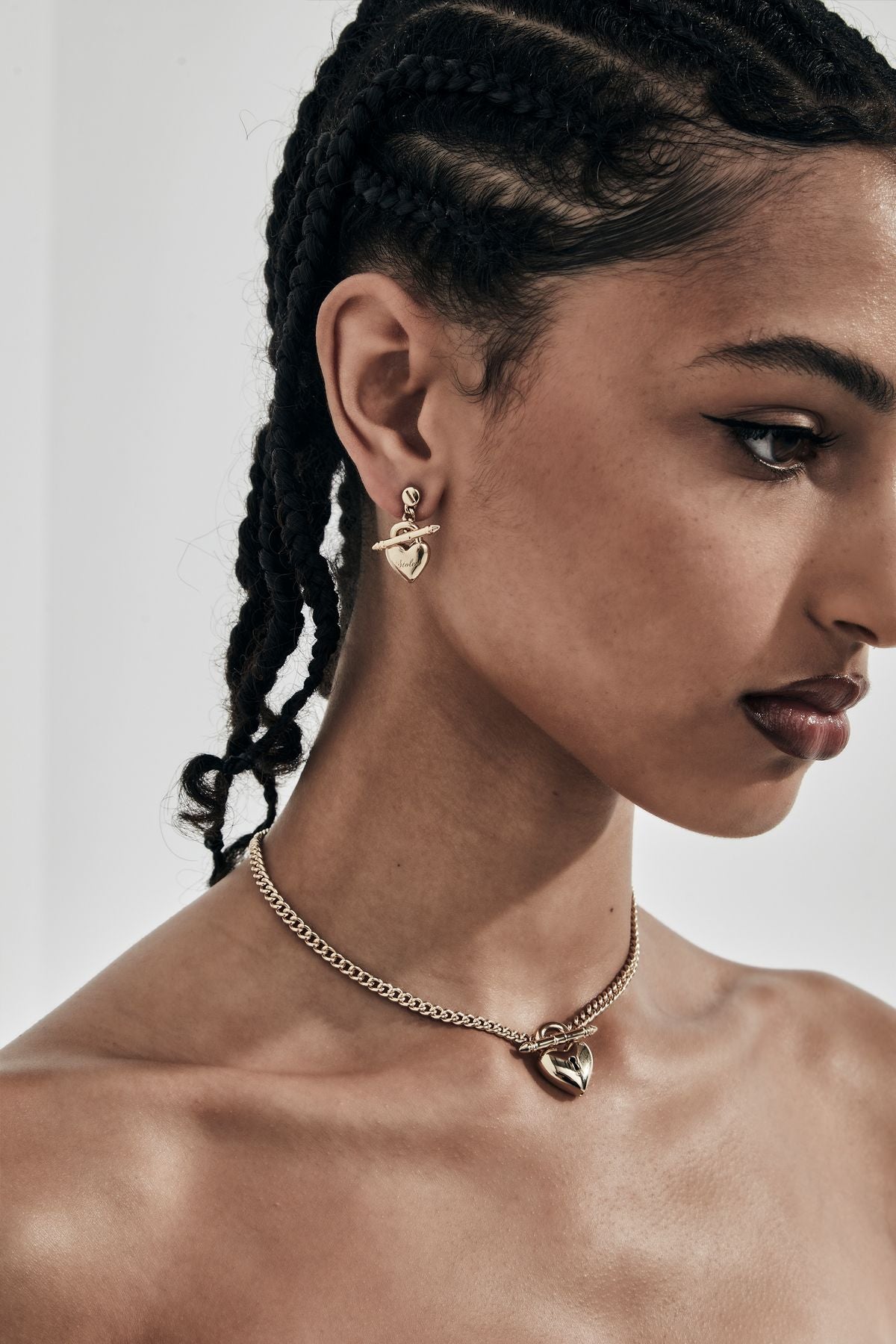 LOVE LOCKET FOB EARRINGS