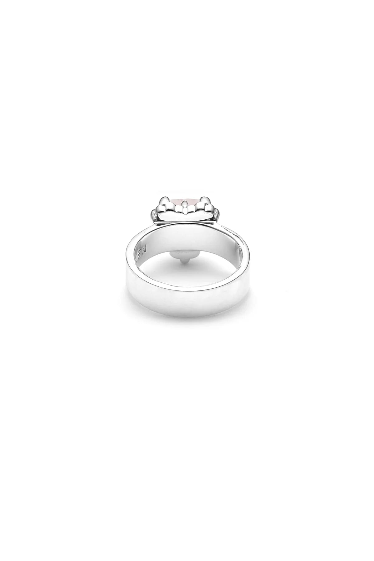 LOVE CLAW RING ROSE QUARTZ