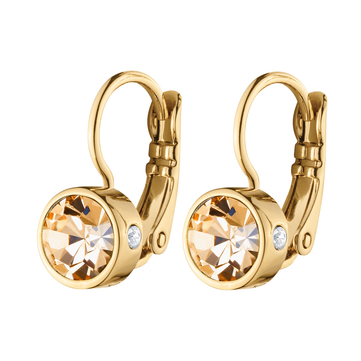 MADU SHINY GOLD PEACH EARRINGS