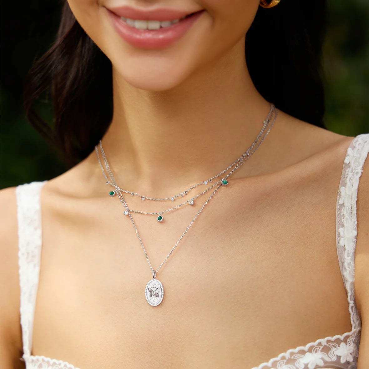 SUNNY MALACHITE STATION NECKLACE