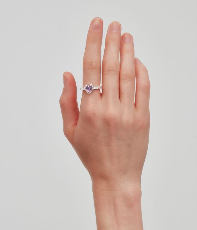 MINI LOVE CLAW RING MYSTIC QUARTZ