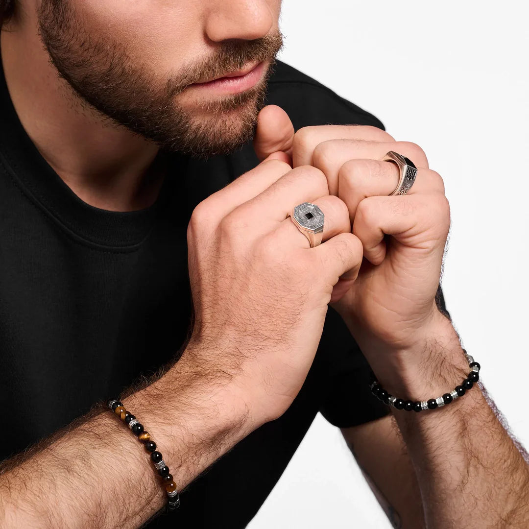 REBEL CLIFFS OCTAGON SIGNET RING