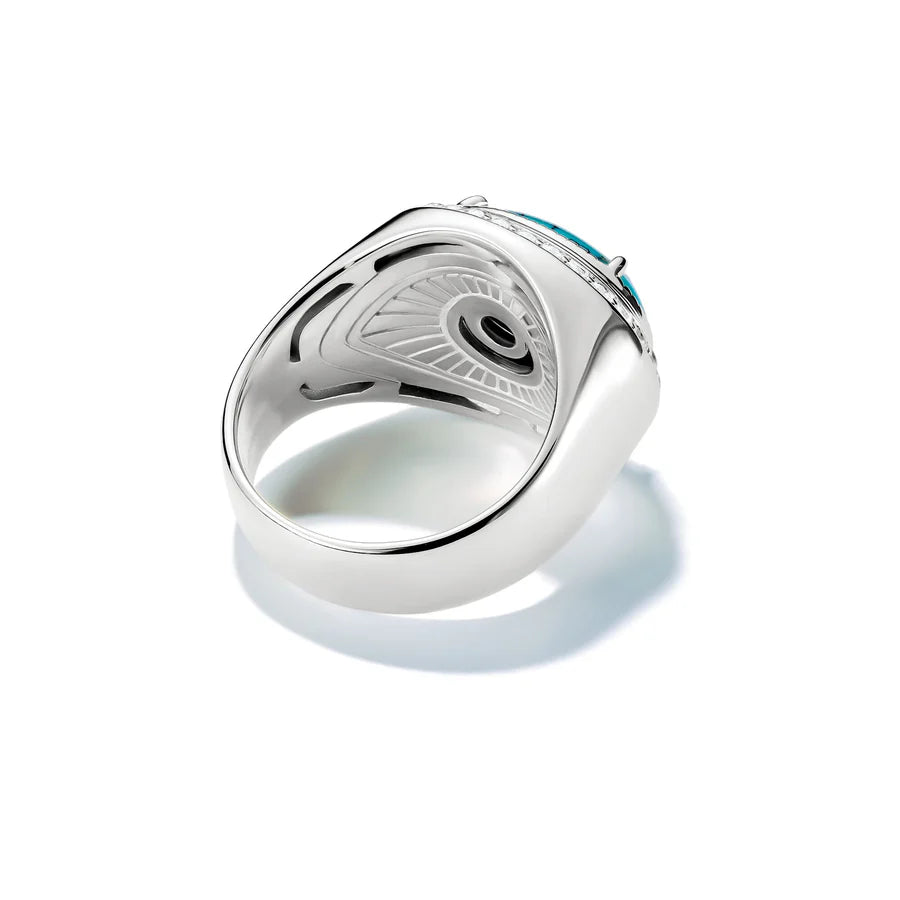 ELYNDRA OVAL TURQUOISE RING