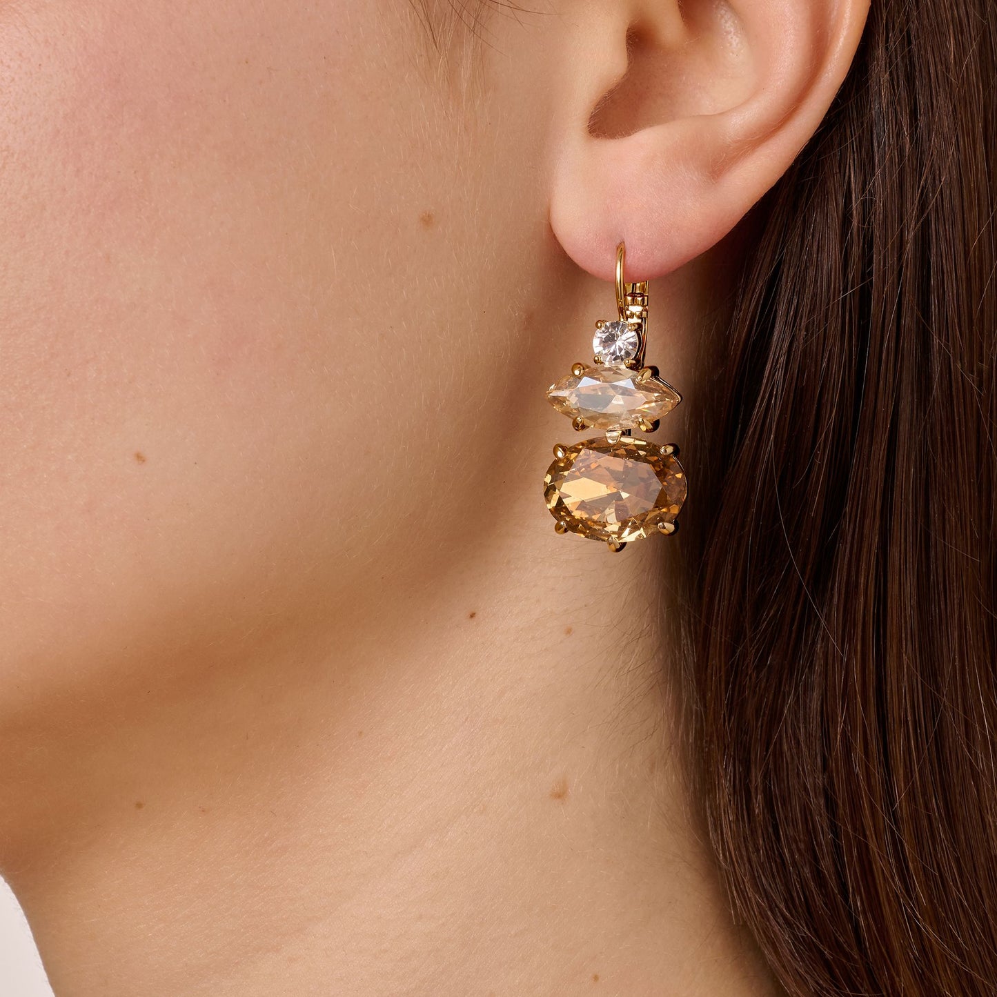 PARSANA SHINY GOLDEN EARRINGS