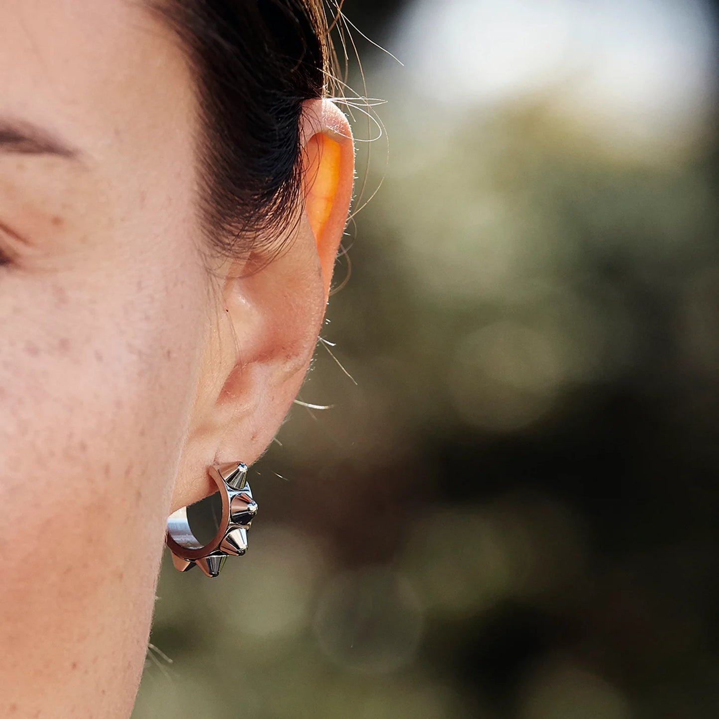 PEAK CREOLE EARRINGS SMALL