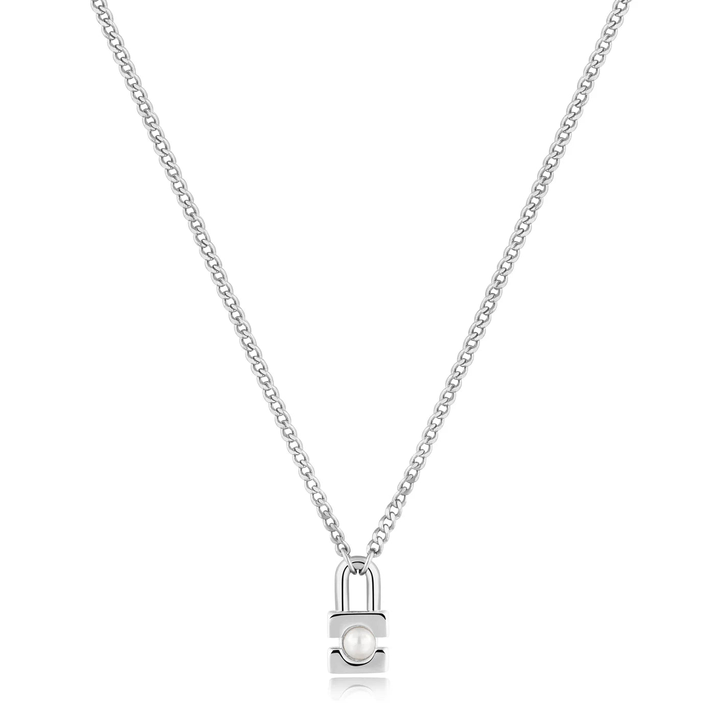 PEARL PADLOCK NECKLACE