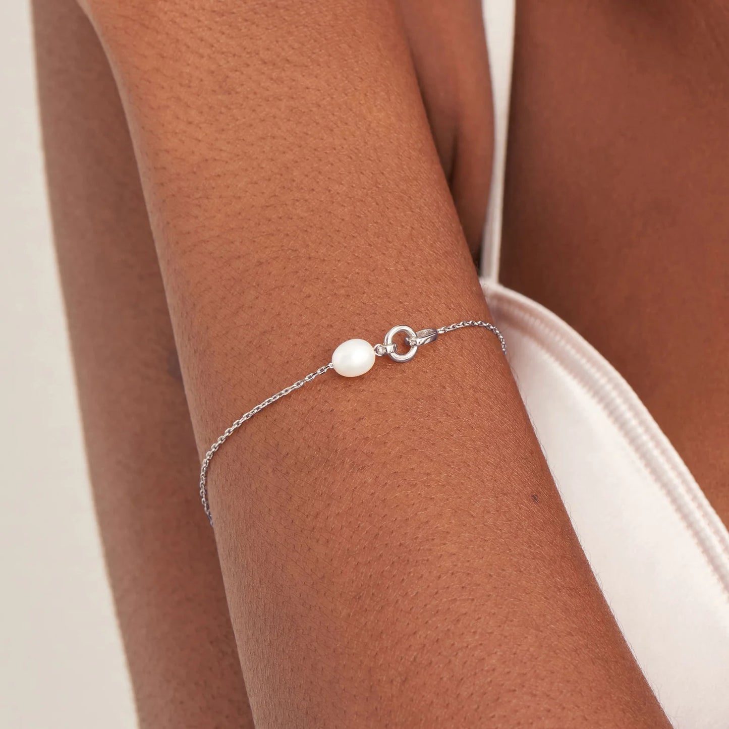 PEARL LINK CHAIN BRACELET