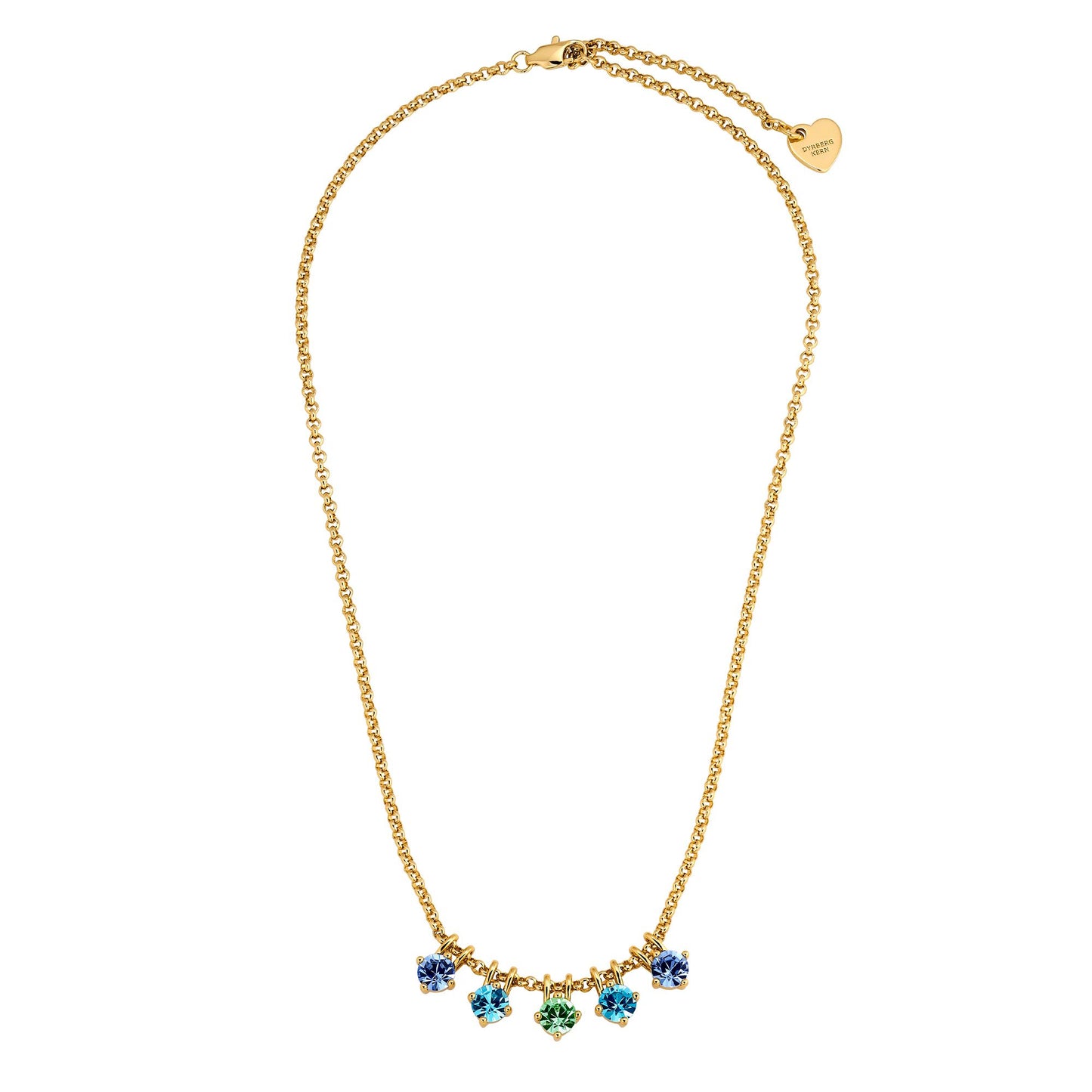PHILA SHINY GOLDEN AQUA EARRINGS