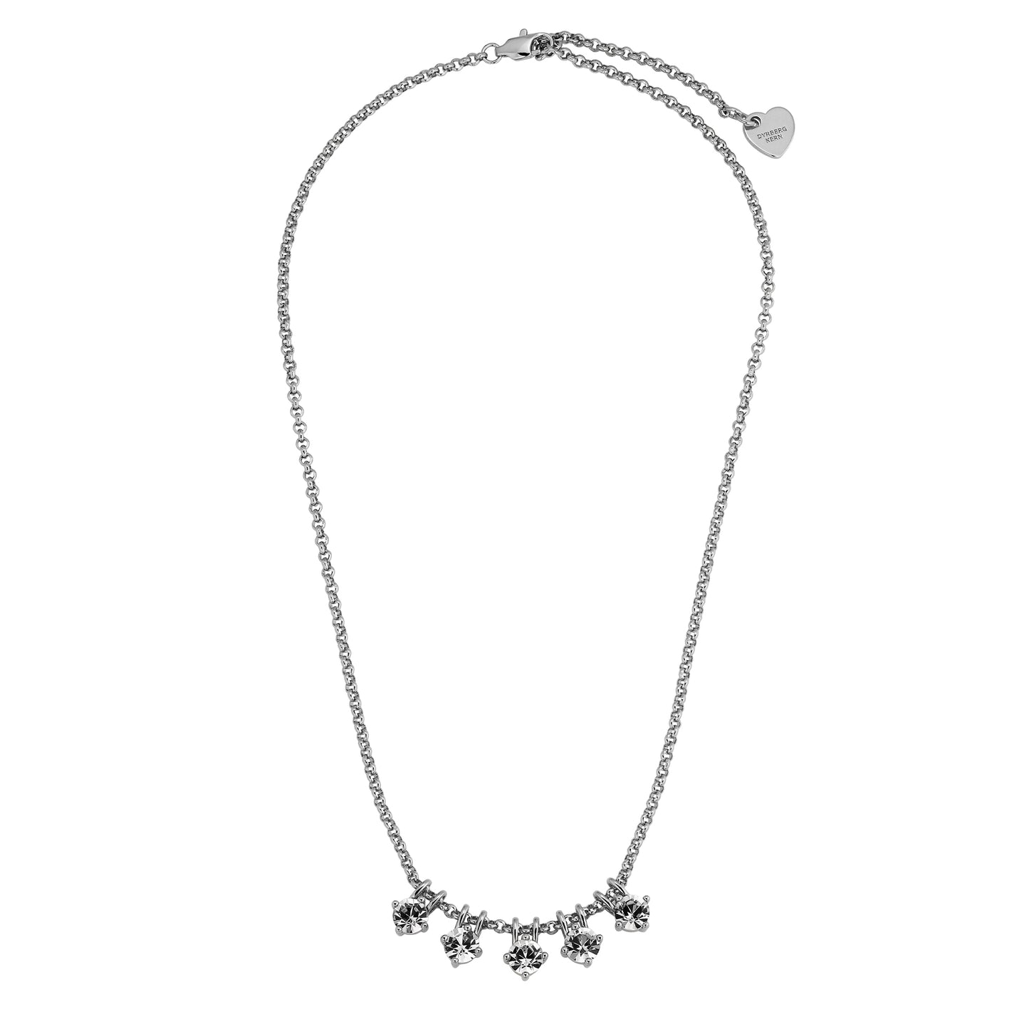 PHILA SHINY SILVER CRYSTAL EARRINGS