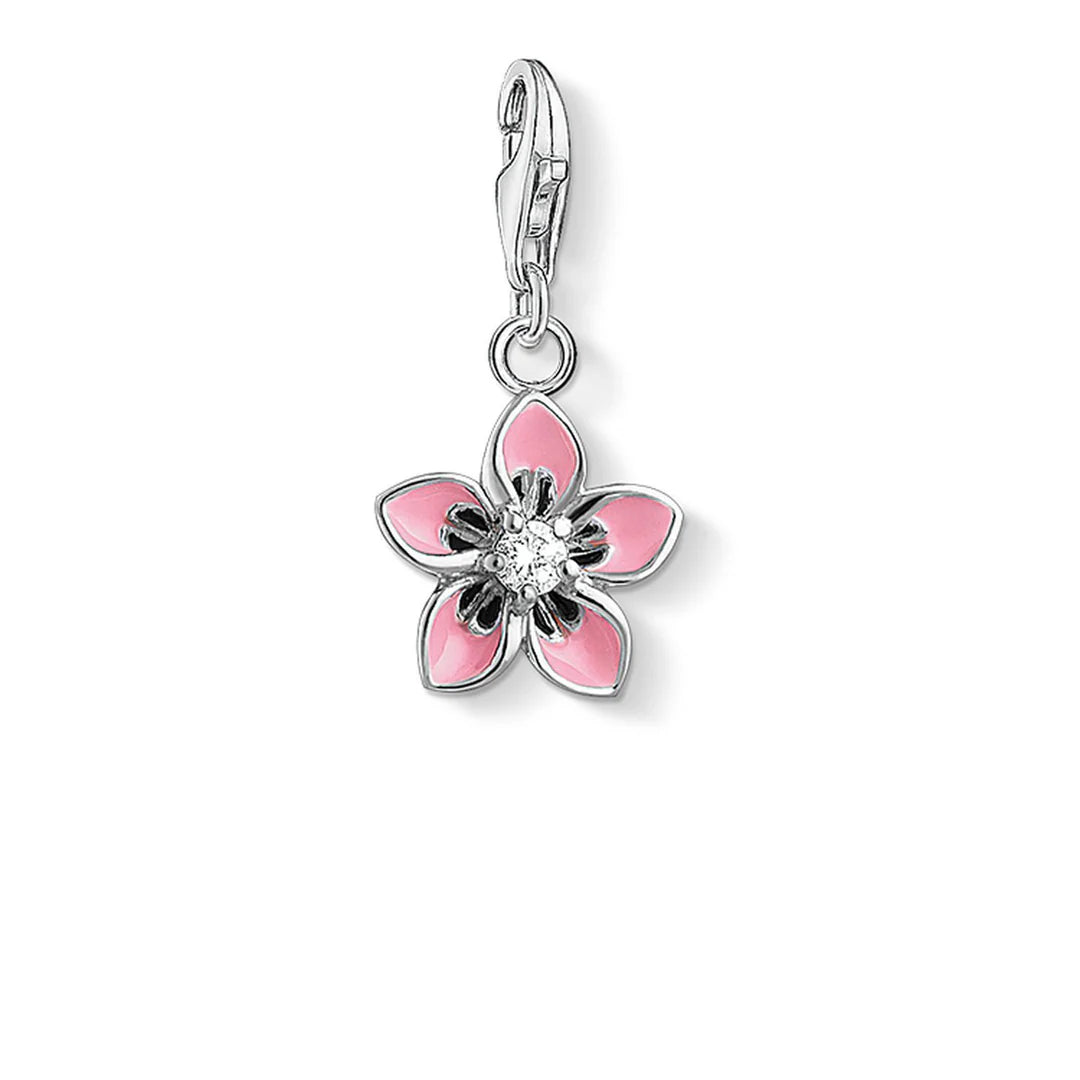 CHARM CLUB PINK FLOWER CHARM
